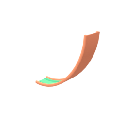 Spline Concave Straight Bend Large